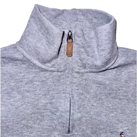 Wrn1X 💥 POLO Ralph Lauren Rib fit 1/2 zip pullover sweater Men’s size small - Picture 4 of 14